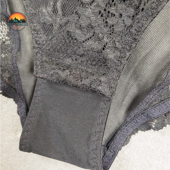 NWT Torrid Sexy Black Strappy Lace & Mesh Lingerie Bodysuit Plus Size 1 (14/16) - Picture 15 of 16